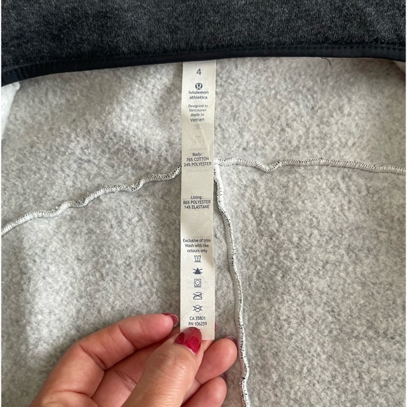 LULULEMON & Go Take Off Fleece Jacket Zip Up Gray Size  4 - Picture 12 of 14